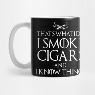 Smoke Cigars Smoker Shirt Ideal Clever Class Men Gift Mug